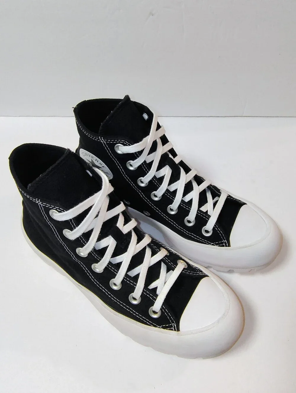 Converse Chuck Taylor All Star Hi Lugged 'Black' Platform Canvas Sneakers 7